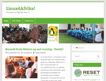 Tablet Screenshot of linux4afrika.de